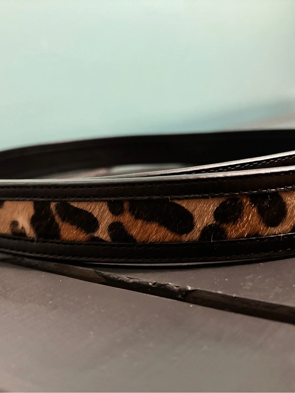 Tory Burch Leopard Calf Hair Belt | Size Small | NWOT | Excellent Condition